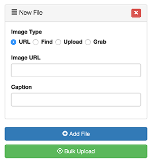 Multiple file upload options are available